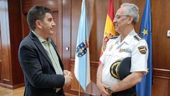 Pedro Blanco, delegado del Gobierno, despidi� este viernes al comisario jefe de Lugo