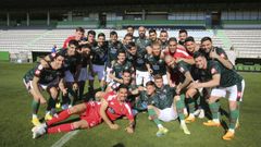 Los art�fices del ascenso a Segunda Divisi�n del Racing.
