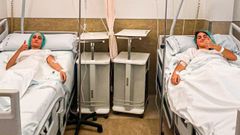 Sara y Saleta coincidieron antes de pasar por el quirfano