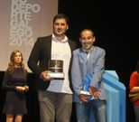 Cal, con �lex Vidal, en la Gala do Deporte de este a�o. 