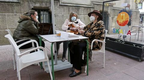 Reapertura de terrazas en Pontevedra