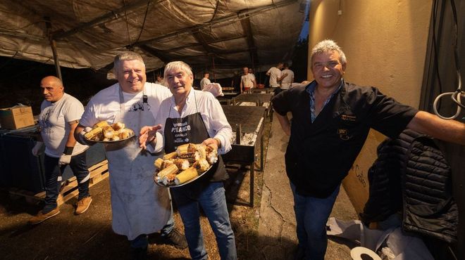 Unha edici�n recente da Festa do Pichorro de Cances