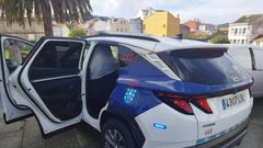 Efectivos de la Polica Local de Mugardos, que acudieron al lugar de los hechos