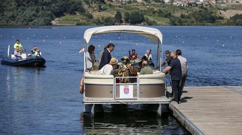 Procesin fluvial de san Roque en Castrelo de Mio 