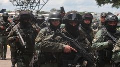 Miembros de las fuerzas de seguridad bolivianas.