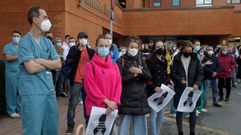 Homenaje en el Hospital de Jove al joven sanitario fallecido
