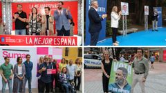 Inicio de la campaa electoral del 23J de PSOE, PP, Sumar y Vox en Asturias
