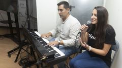 Lus Pinto e Irma Macas pusieron la nota musical