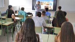 Imagen de una clase de secundaria en el IES Vilar Ponte de Viveiro