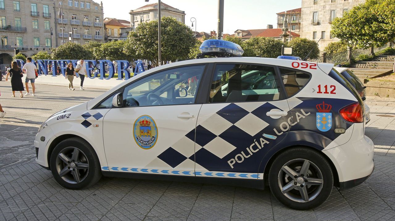 Detenido un menor que amenazó con un cuchillo a su madre y a policías locales de Pontevedra
