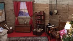 Interior de la casa de Papá Noel que se abrirá en la plaza de Amboage de Ferrol.