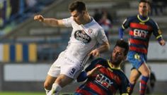 Lance del partido entre el Llagostera y el Lugo