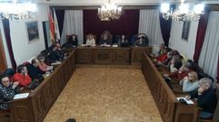 Imagen del pleno ordinario de febrero en O Barco.
