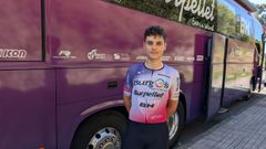 Mart�n Rey vive su primer a�o como ciclista profesional, en las filas del Burgos Burpellet BH.