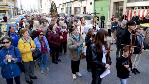 Viacrucis procesional de la parroquia de San Francisco Javier de A Coru�a