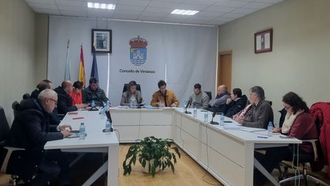 Pleno de la corporacin local de Vimianzo, en el que se aprobaron los presupuestos para el 2026, esta misma semana