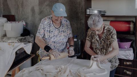 Jornadas de los Hornos Tradicionales de la parroquia de Corvill�n, en A Merca