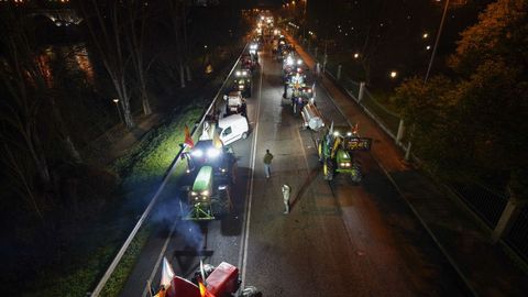 Hay decenas de tractores