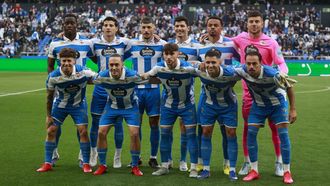 El once inicial del Deportivo frente al Mirand�s.