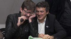 Patrick Pellouz y Luz durante la rueda de prensa en la que presentaron la portada de despu�s del ataque terrorista