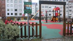 Zona de juegos infantiles del parque de O Pi�eiri�o
