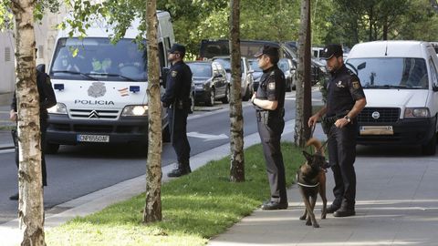 Amplio despliegue policial contra el narcotrfico en la zona de Orillamar, en A Corua