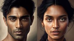 INDIA. Su piel morena, su pelo negro como el azabache y sus ojos negros o de color miel triunfan. 