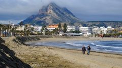 La playa de J�vea, en una foto de archivo