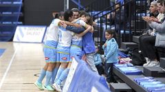 Imagen de archivo del Marn Futsal celebrando un gol en A Raa