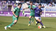 Migue Leal y �lvaro Juan, jugadores del Racing de Ferrol
