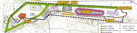 El proyecto prevee demoler el front�n, restaurar la p�rgola y los vestuarios y transformar en cafeter�a la antigua panader�a del recinto.