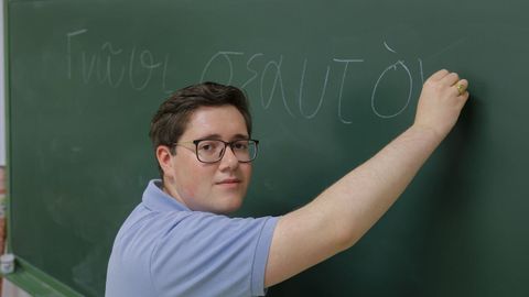 Mateo, tercera mejor nota PAU de Galicia, va a a estudiar Filolog�a Cl�sica en Salamanca