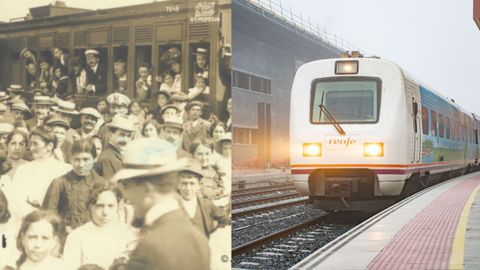 El 10 de octubre de 1875 los corueses tuvieron la oportunidad de viajar en tren por primera vez. El destino era Lugo y el trayecto duraba cuatro horas. En la actualidad, la conexin ms rpida entre estas ciudades es de dos horas