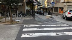 Paso de peatones en el que tuvo lugar el atropello