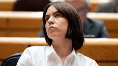 La ministra de Ciencia, Innovacin y Universidades, Diana Morant, durante la sesin de control en el Senado del pasado 11 de marzo.