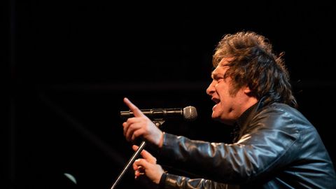 Javier Milei, durante un acto pol�tico
