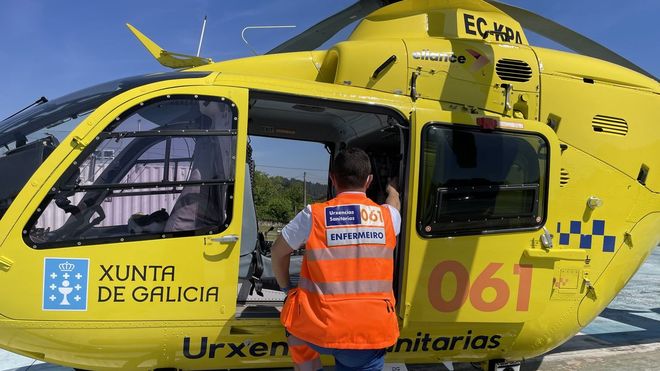 Imagen de archivo del helic�ptero del 061