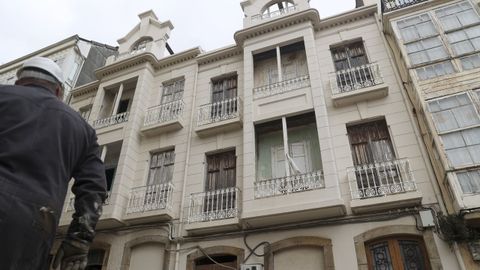 En la imagen, los edificios gemelos de la calle Rubalcava, que fueron proyectados por Ucha en el a�o 1930