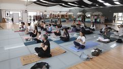 Clase de vinyasa flow, con Xiahong XU (Xiaohongyoga)