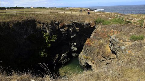 Uno de los ollos en el municipio ribadense