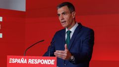 Sánchez comparece tras la Ejecutiva federal del PSOE