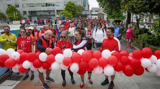 Caminata solidaria de Cruz Vermella Boiro