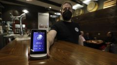 Medidor de CO2 en la Taberna da Galera, en A Coru�a