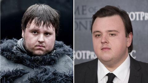 JOHN BRADLEY. El fiel amigo de John Snow, Sam, abandona su flequillo y las pieles del muro por el pelo repeinado hacia atrás y los trajes para cuando la alfombra roja lo llama