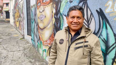 Manuel Moya, presidente Confederación Barrios Ecuador