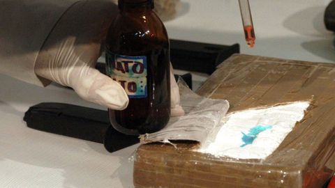 Imagen de archivo de un paquete de coca�na