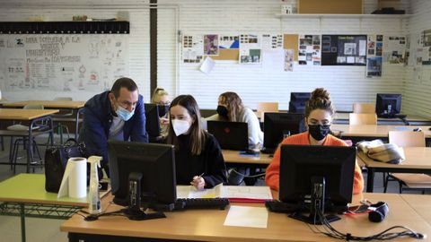 Una de las aulas del Ramón Falcón