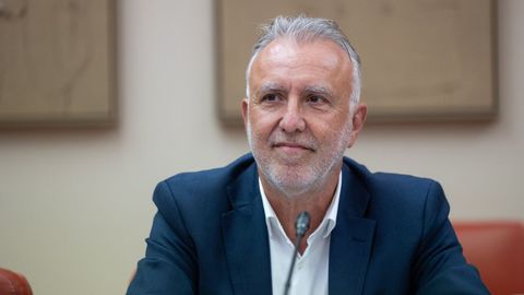 El ministro de Pol&iacute;tica Territorial y Memoria Democr&aacute;tica, &Aacute;ngel V&iacute;ctor Torres,  ante la Comisi&oacute;n Mixta de Seguridad Nacional, en el Congreso de los Diputados el pasado 27 de agosto