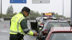 Control de alcohol y drogas en la AP-9 a principios de junio