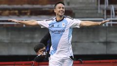 Armental celebra el tanto que le hizo al Lugo B, uno de los tres que lleva en esta liga.